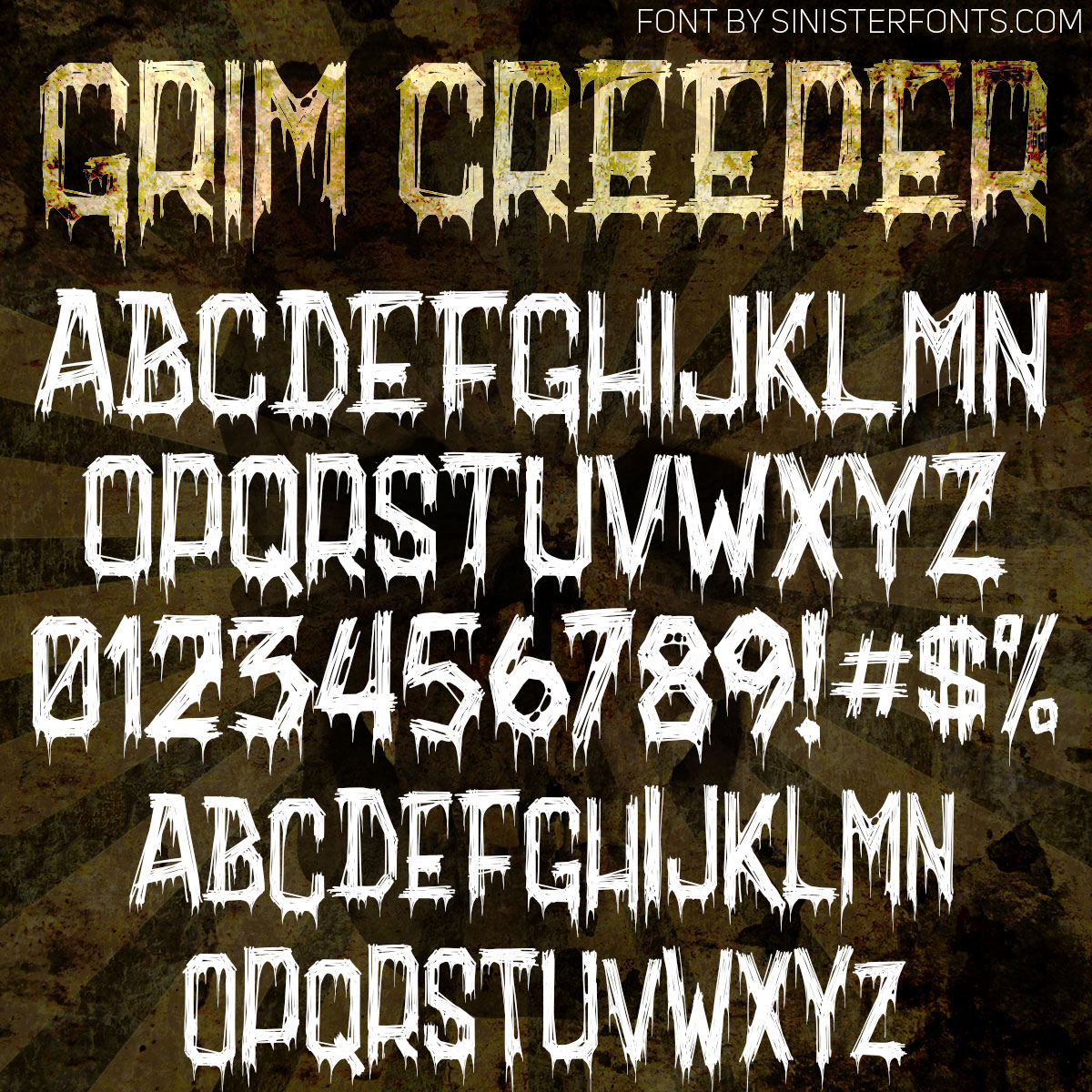 Grim Creeper Font : Click to Download