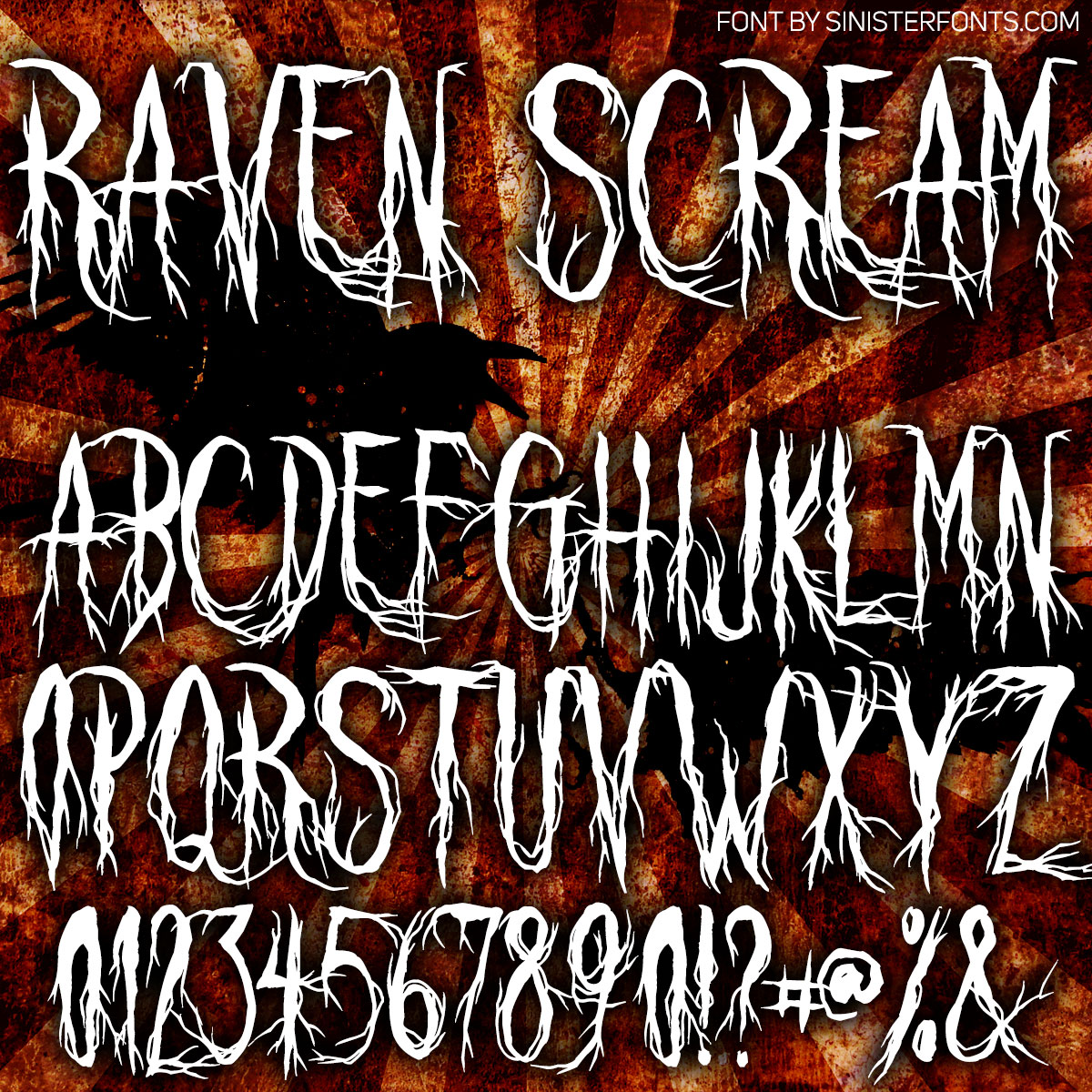 Raven Scream Font : Click to Download