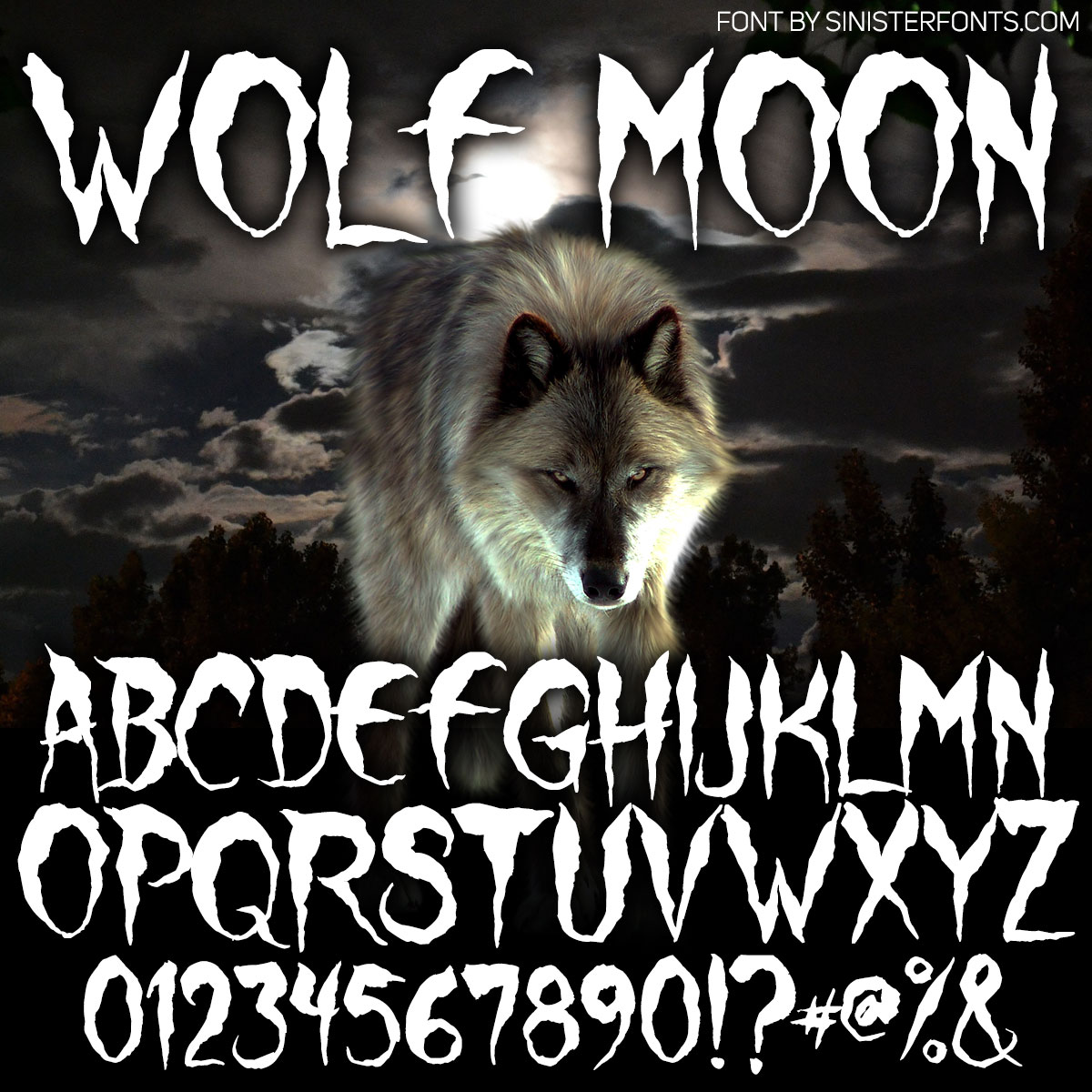 Wolf Moon Font : Click to Download