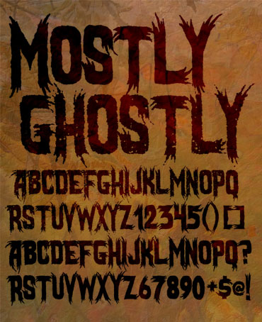 Mostly Ghostly Font : Click to Download