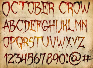 October Crow Font : Click to Download
