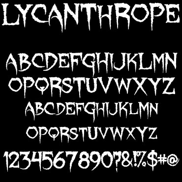 Lycanthrope Font : Click to Download